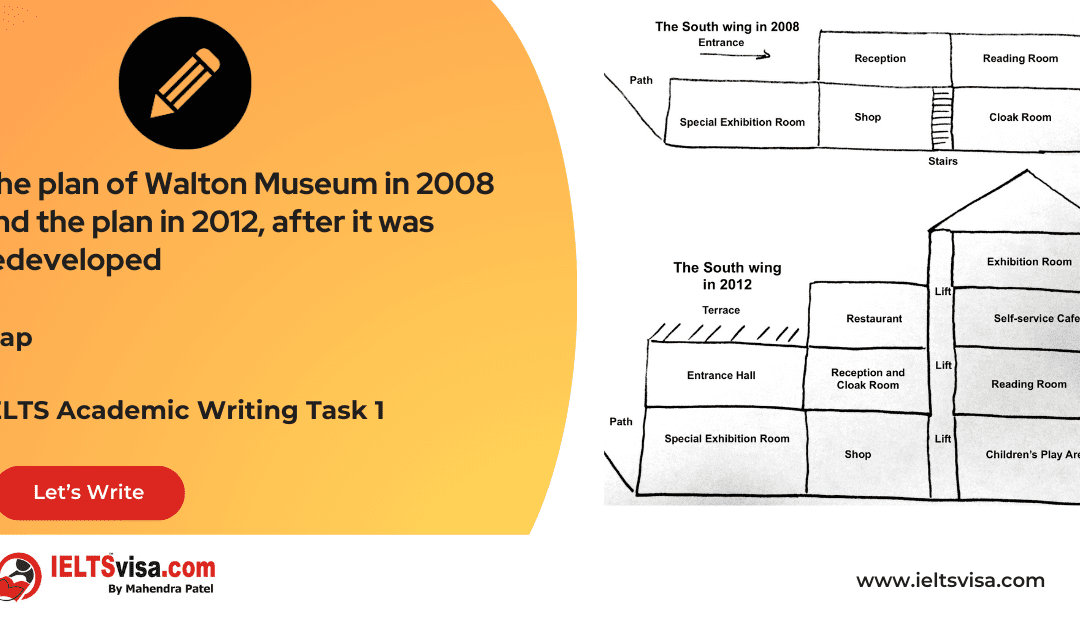 Task 1 – Maps – The plan of Walton Museum in 2008 and the plan in 2012, after it was redeveloped