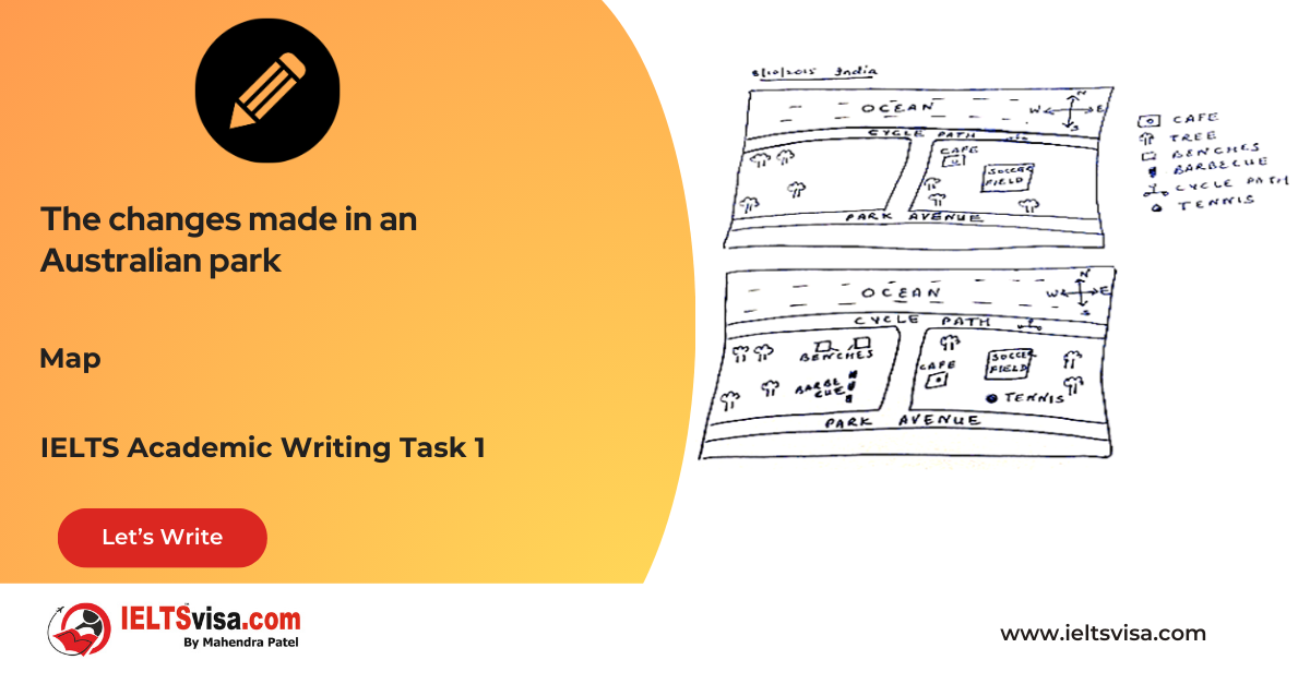 Task 1 – Maps – The changes made in an Australian park